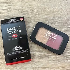 MAKE UP FOREVER Artist Face Color Highlighter & Sculpting Powder Duo NIB